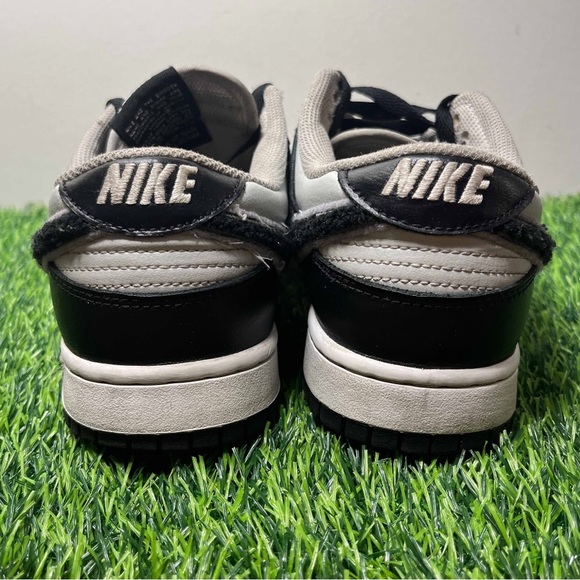 Nike Dunk Low Chenille Swoosh - Black Grey Fog - Picture 5 of 9